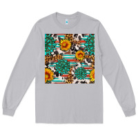 Moon Dust gemstone sunflower cowhide leopard seamles pattern Long Sleeve Tee - FaDigitalArtStudio
