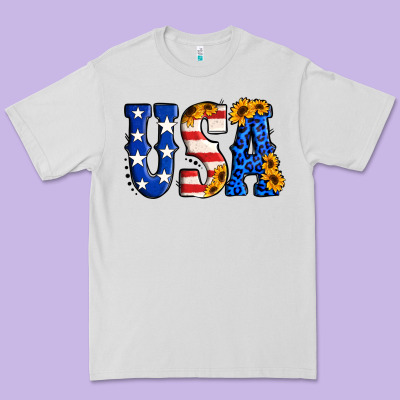 Usa Western Font Premium Tee Designed By Jasminsmagicworld