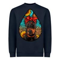 Navy doberman Heavyweight Sweatshirt - Artiststas