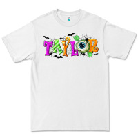 White Personalized Halloween Premium Tee - NancyCooperArtShop