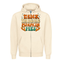 Sandshell thick thighs pumpkin pies Zipper Hoodie - BarkalooDesign