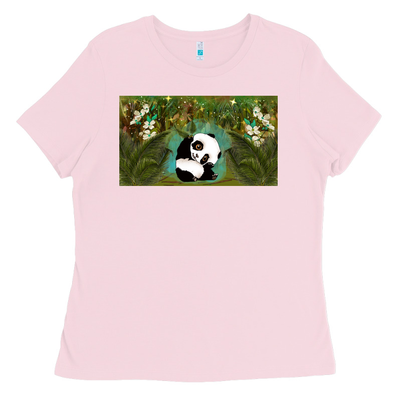 Cute Panda Ladies Tee by TumblerDesignByShophia | Teevron