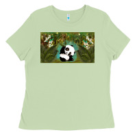 Matcha cute panda Ladies Tee - TumblerDesignByShophia