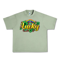 Oil Green Lucky St. Patrick's Day Urban Heavy Tee - HowdyJamesFarm