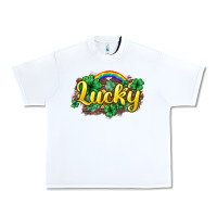 White Lucky St. Patrick's Day Urban Heavy Tee - HowdyJamesFarm