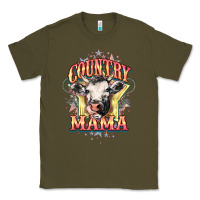Army Green Country Mama Classic Tee - HowdyJamesFarm