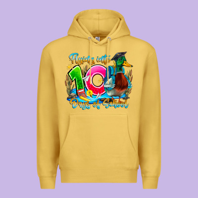 Name Flying Into 100 Days Of School Premium Hoodie Designed By Cowhidedigitalart
