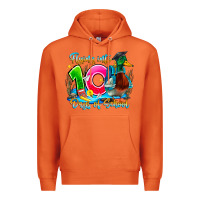 Carrot name flying into 100 days of school Premium Hoodie - CowhideDigitalArt