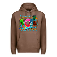 Chestnut name flying into 100 days of school Premium Hoodie - CowhideDigitalArt