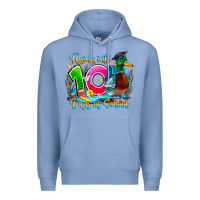Colony Blue name flying into 100 days of school Premium Hoodie - CowhideDigitalArt
