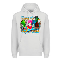 Dove Grey name flying into 100 days of school Premium Hoodie - CowhideDigitalArt