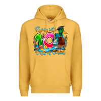 Mustard name flying into 100 days of school Premium Hoodie - CowhideDigitalArt