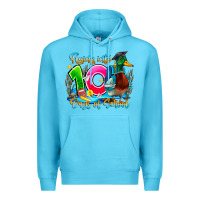 Ocean Blue name flying into 100 days of school Premium Hoodie - CowhideDigitalArt