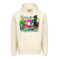 Sandshell name flying into 100 days of school Premium Hoodie - CowhideDigitalArt
