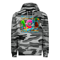 Slate Camo name flying into 100 days of school Premium Hoodie - CowhideDigitalArt