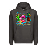 Smoke name flying into 100 days of school Premium Hoodie - CowhideDigitalArt