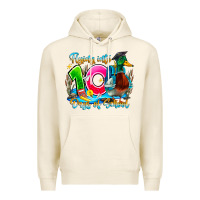 Tofu name flying into 100 days of school Premium Hoodie - CowhideDigitalArt