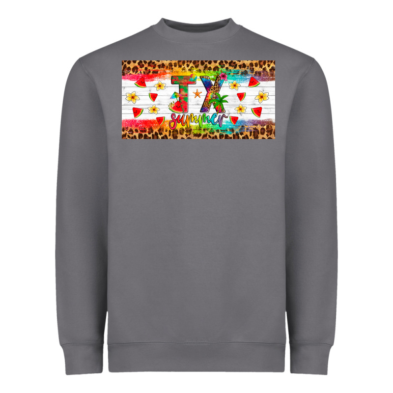 Texas Summer License Plate Heavyweight Sweatshirt by Artiststas | Teevron