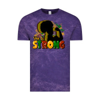 Cloud Purple She is strong Black History Vintage Tee - HowdyJamesFarm