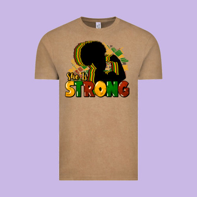 She Is Strong Black History Vintage Tee Designed By Howdyjamesfarm
