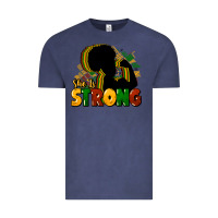 Vintage Denim She is strong Black History Vintage Tee - HowdyJamesFarm