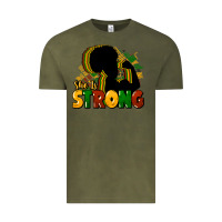Vintage Olive She is strong Black History Vintage Tee - HowdyJamesFarm