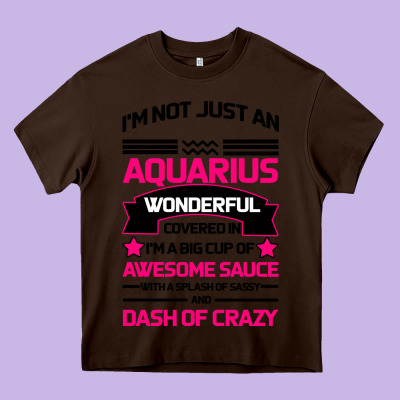 Aquarius Woman Heavy Core Tee Designed By Bettercallsaul
