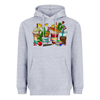 Heather Grey spanish teacher coffee cups Heavyweight Hoodie - AdoDesignShop