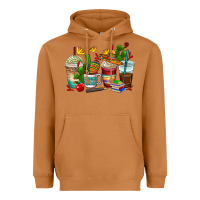 Spanish Teacher Coffee Cups Heavyweight Hoodie | Teevron