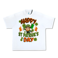 White happy st patricks day Urban Heavy Tee - CowGirlArtShop
