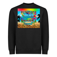 Black sunrise sunburn sunset repeat Heavyweight Sweatshirt - Artiststas