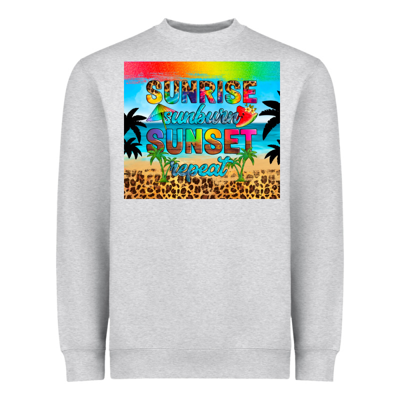 Sunrise Sunburn Sunset Repeat Heavyweight Sweatshirt by Artiststas | Teevron