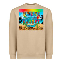 Mushroom sunrise sunburn sunset repeat Heavyweight Sweatshirt - Artiststas