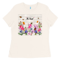 Bone be kind wildflower Ladies Tee - TumblerDesignByShophia