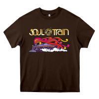 Chocolate Brown Soul Train Heavy Core Tee - maiPhamDesign