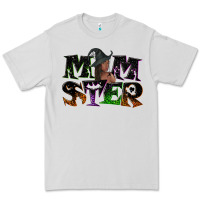 Dove Grey Momster with witch Premium Tee - NancyCooperArtShop