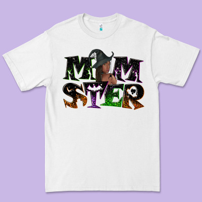 Momster With Witch Premium Tee Designed By Nancycooperartshop
