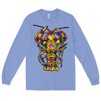 Colony Blue mardi gras crawfish Long Sleeve Tee - FaDigitalArtStudio