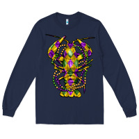 Navy mardi gras crawfish Long Sleeve Tee - FaDigitalArtStudio