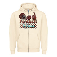 Sandshell football vibes Zipper Hoodie - BarkalooDesign