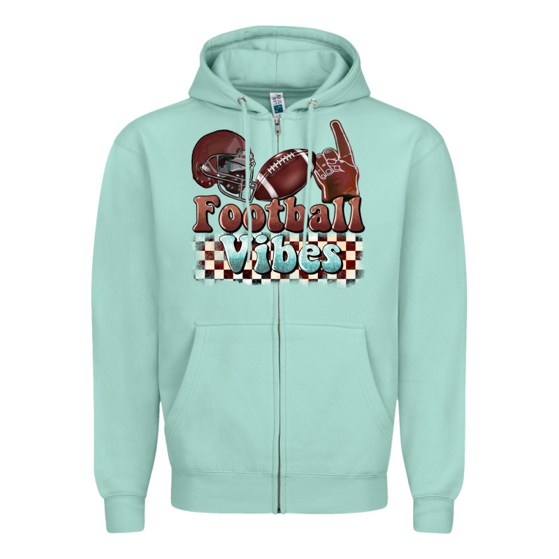 Football Vibes Zipper Hoodie by BarkalooDesign | Teevron