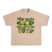 Burro Who needs luck when you're this cute St. Patrick's Urban Heavy Tee - CowGirlArtShop
