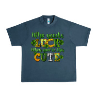 Midnight Navy Who needs luck when you're this cute St. Patrick's Urban Heavy Tee - CowGirlArtShop