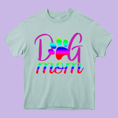 Dog Mom Heavy Core Tee Designed By Bettercallsaul