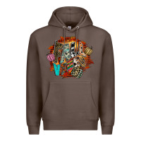 Coffee Fall Vibes Premium Hoodie - CowhideDigitalArt