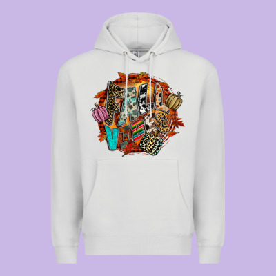 Fall Vibes Premium Hoodie Designed By Cowhidedigitalart