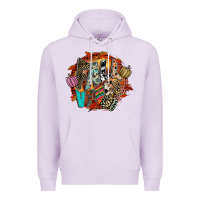 Lilac Fall Vibes Premium Hoodie - CowhideDigitalArt