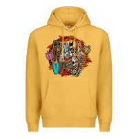 Mustard Fall Vibes Premium Hoodie - CowhideDigitalArt
