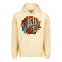 Pina Colada Fall Vibes Premium Hoodie - CowhideDigitalArt