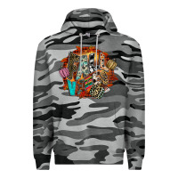 Slate Camo Fall Vibes Premium Hoodie - CowhideDigitalArt